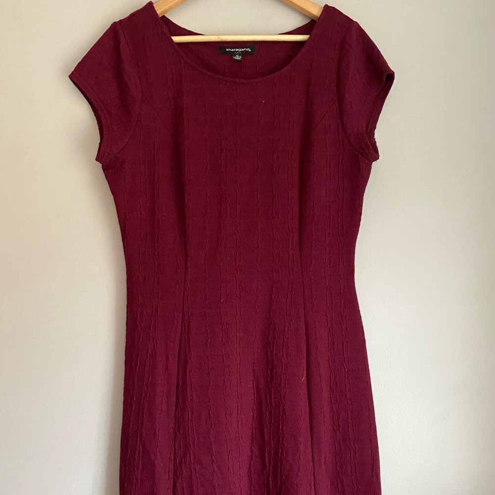 Burgundy dress!